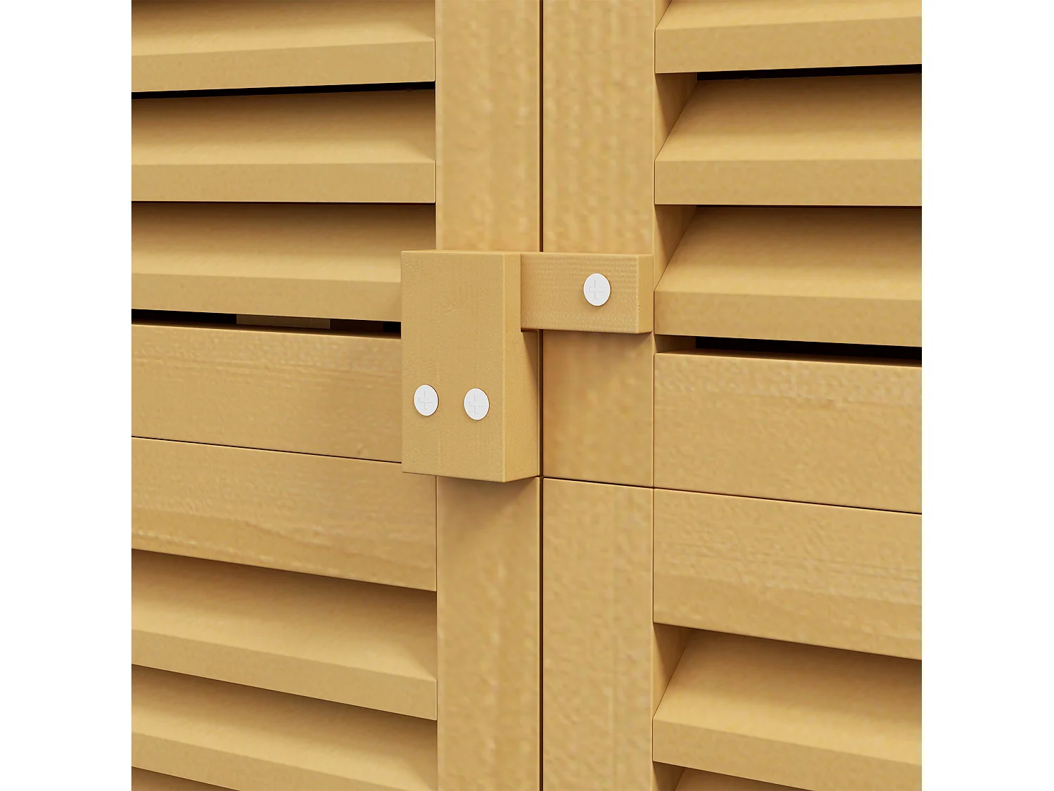 Casetta da giardino a 4 ripiani in legno 87x46.5x160 cm giallo e verde