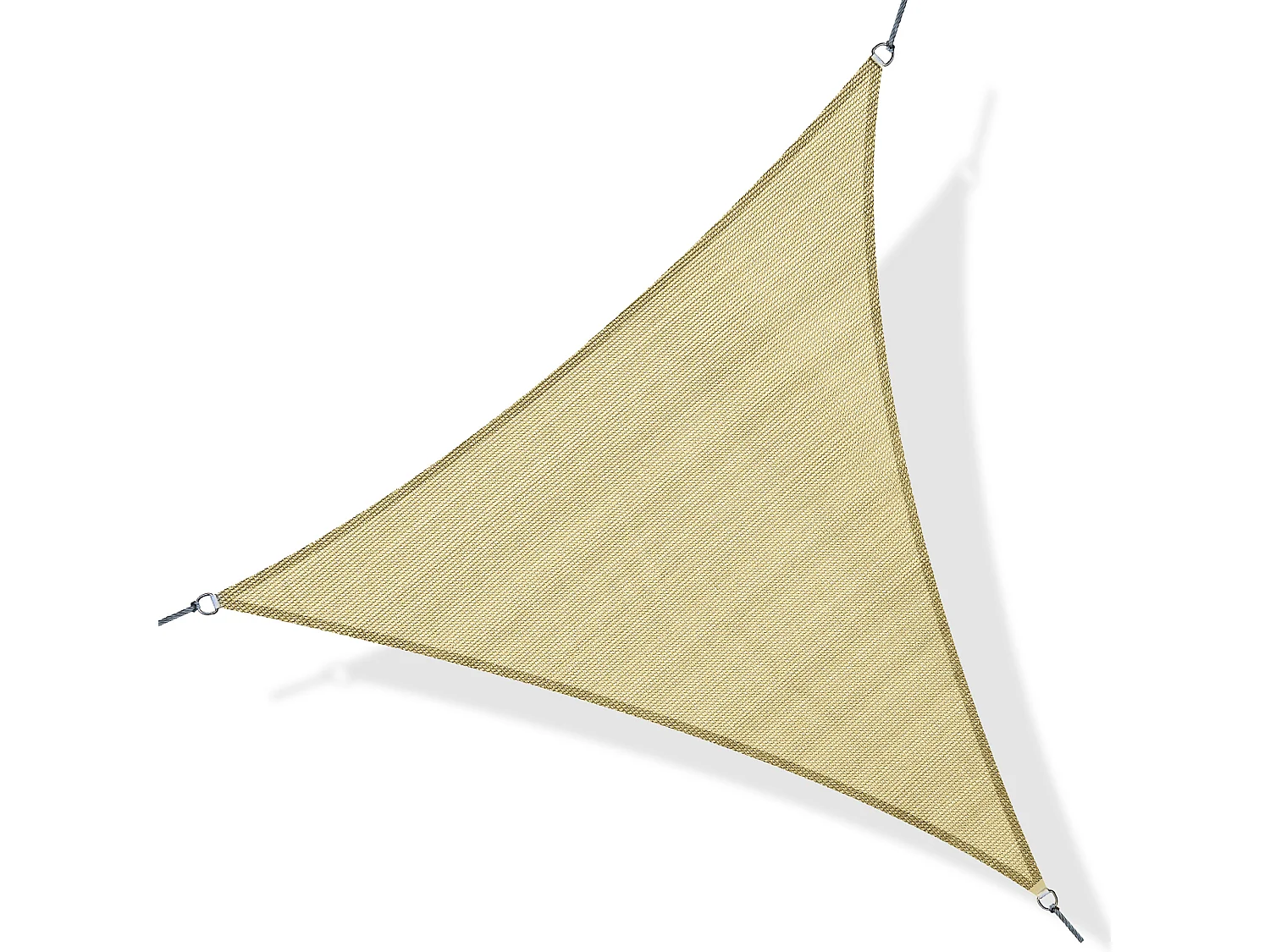 Tenda a vela ombreggiante triangolare anti-uv 3x3x3m color ottone