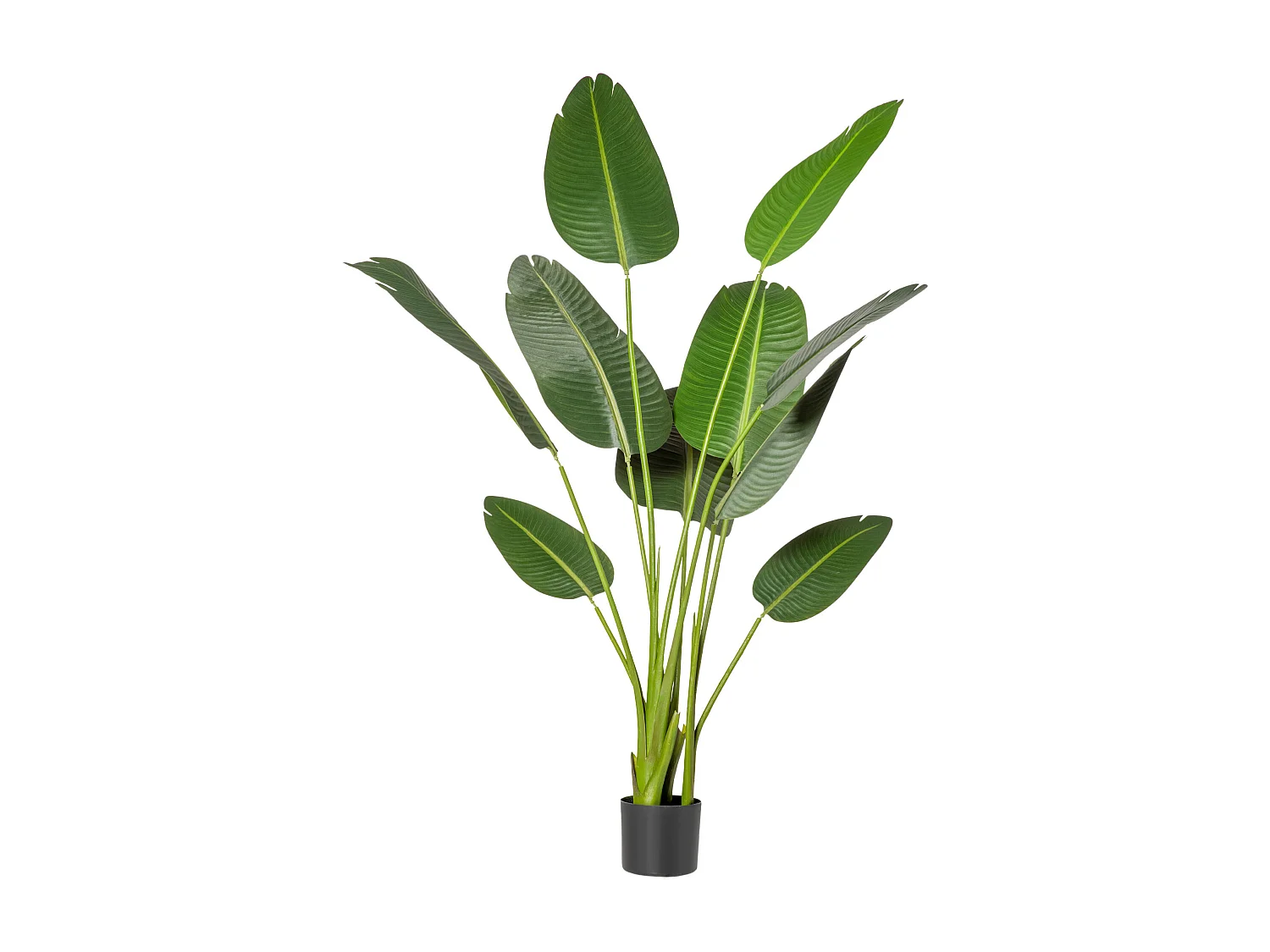 Albero artificiale banano con vaso per interni esterni