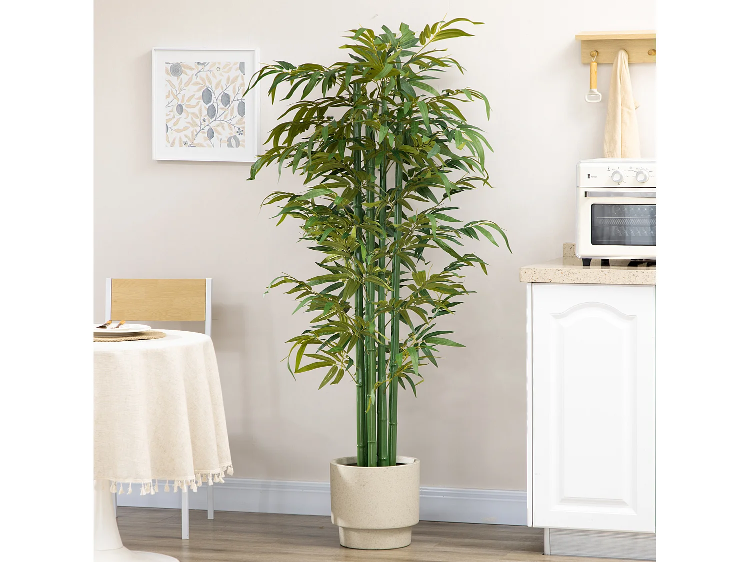 Pianta artificiale di bambù 180 cm con vaso