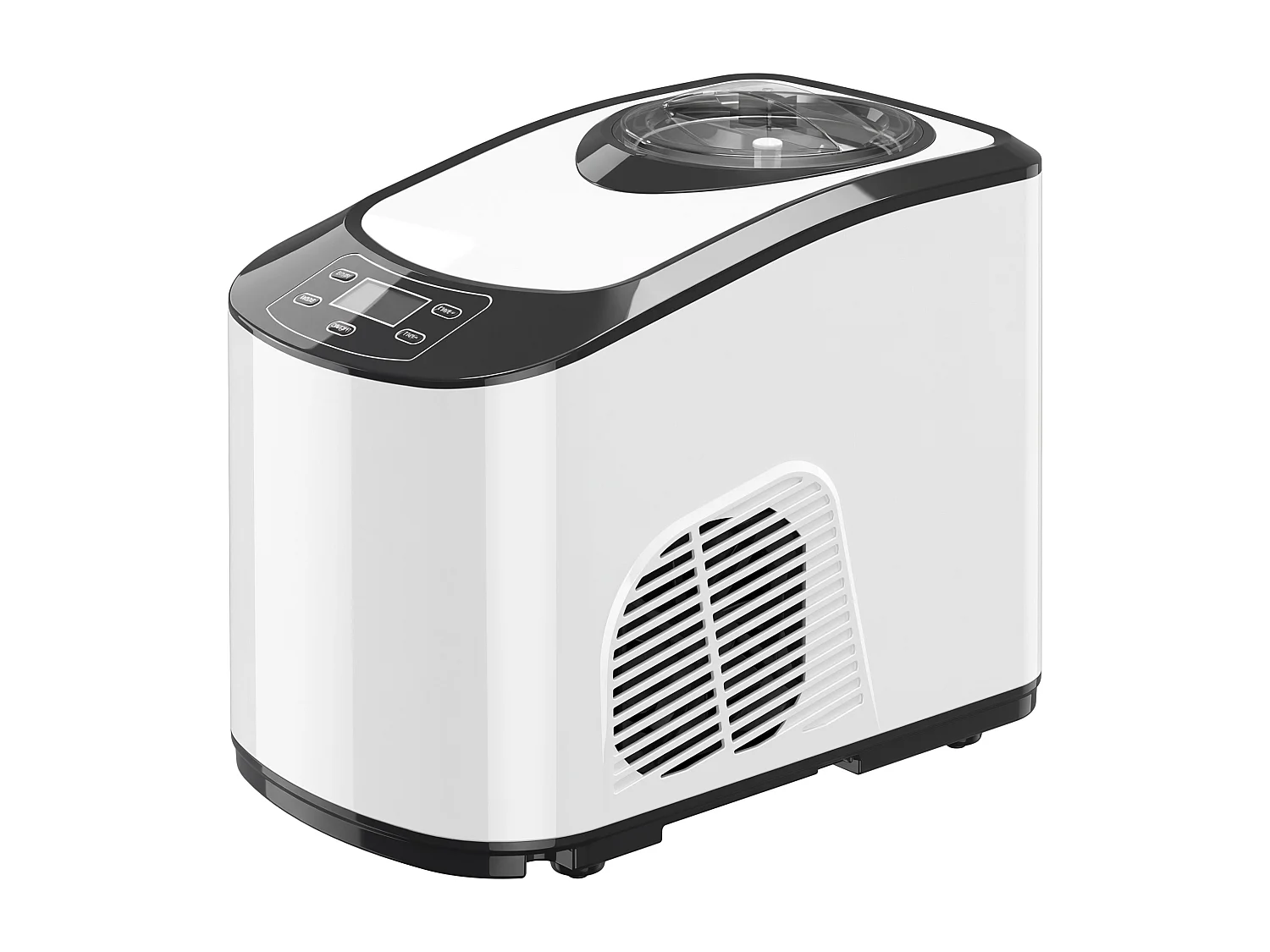 Gelatiera automatica 140w con compressore integrato bianca