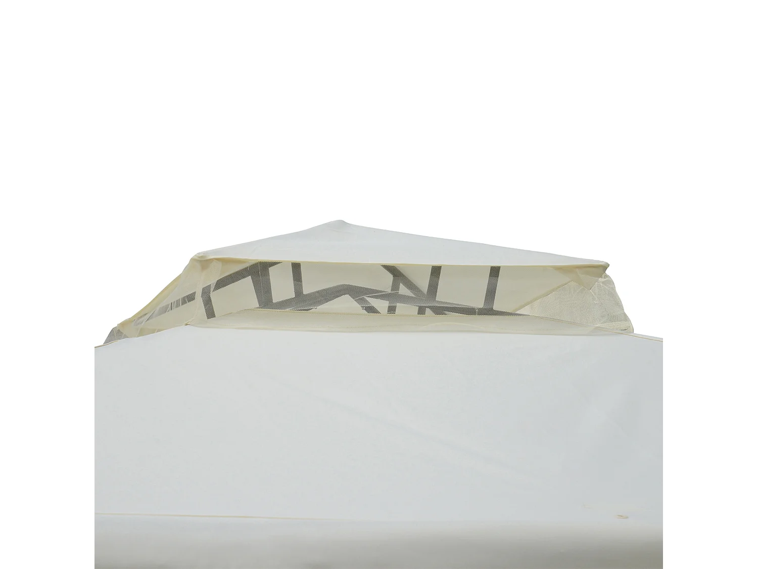 Gazebo da giardino 3x3m con zanzariera poliestere beige