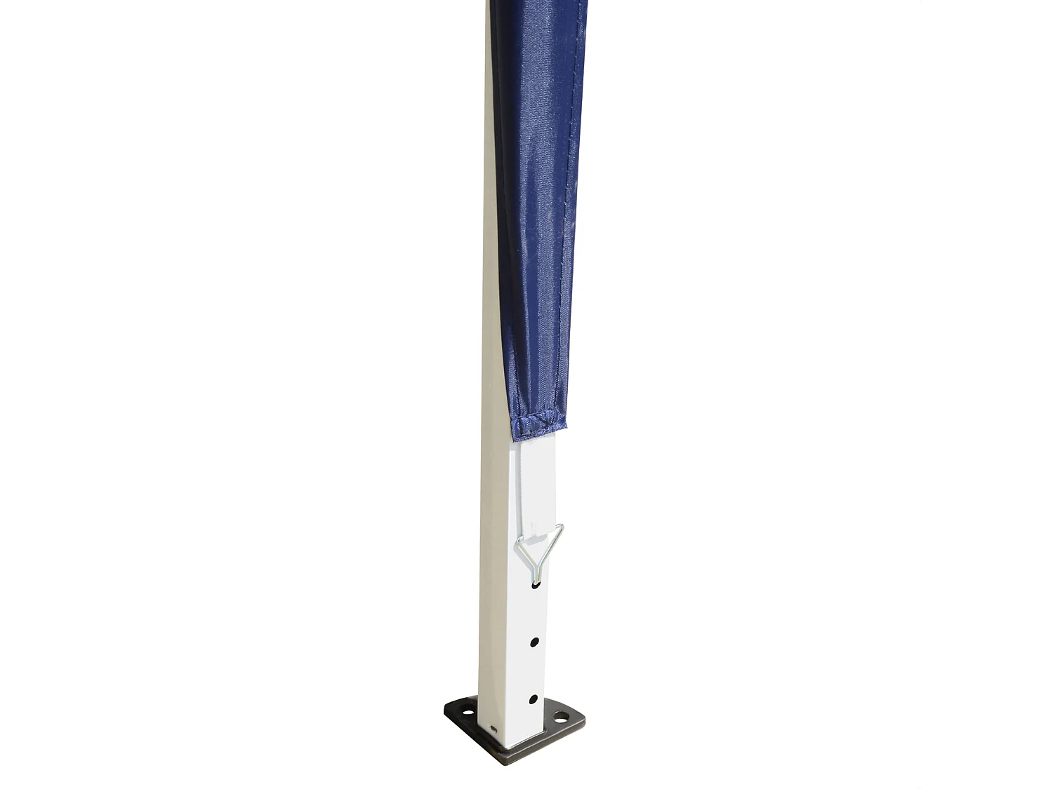 Gazebo 3x3 m in acciaio e tessuto oxford con funi e picchetti blu