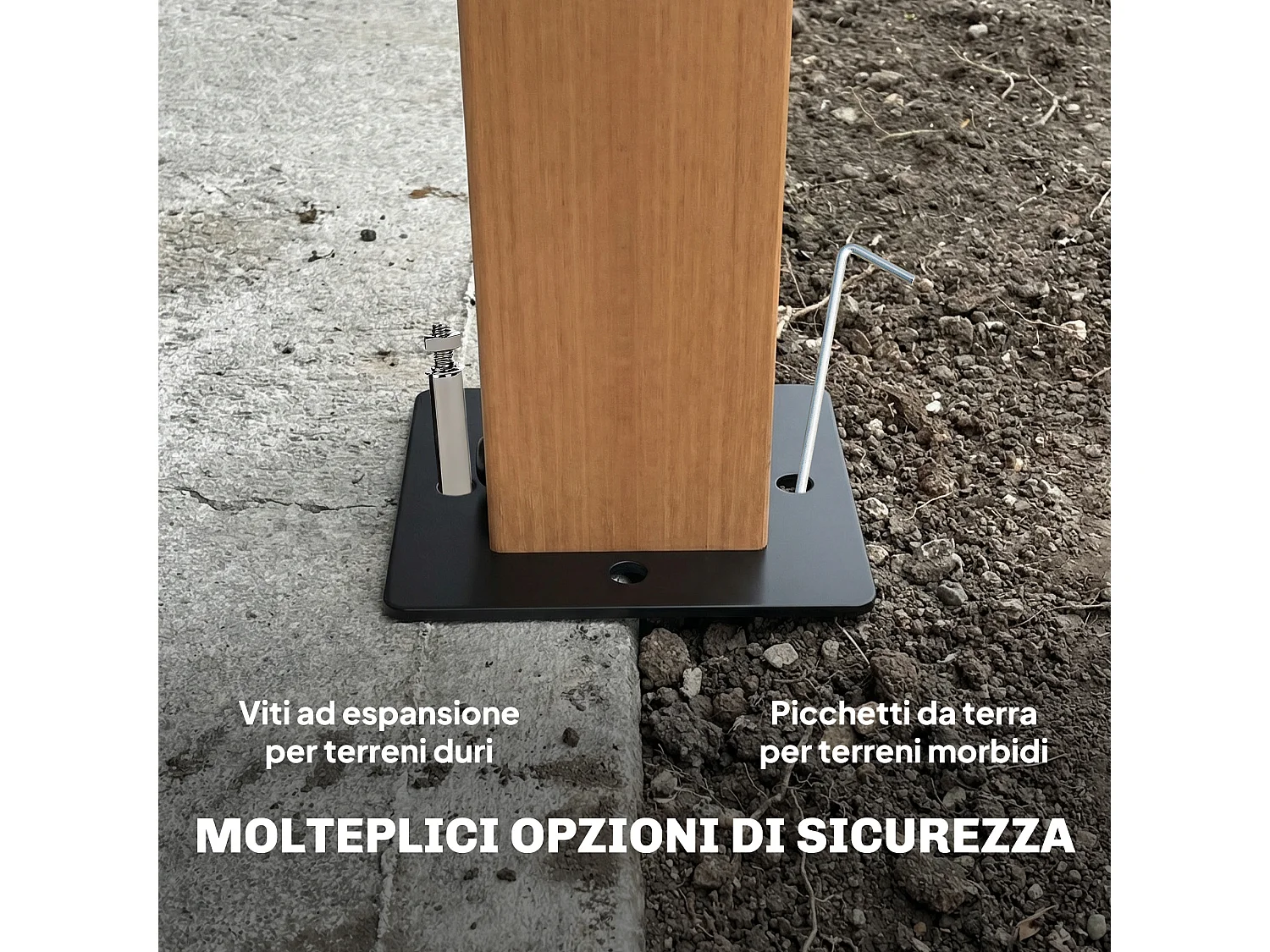 Gazebo da giardino tetto doppio struttura acciaio crema