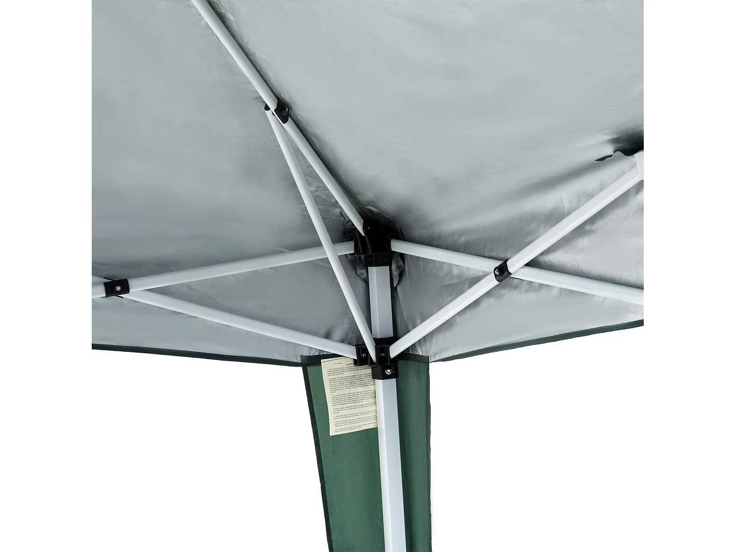 Gazebo pieghevole da giardino 2.4x2.4 m acciaio e poliestere