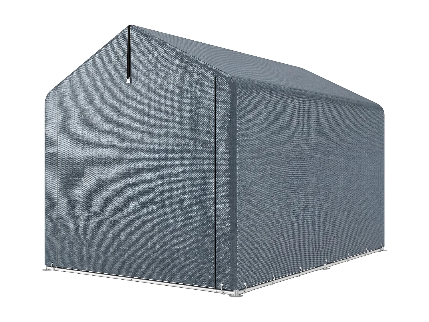 Tenda garage rinforzata e impermeabile a zip grigia