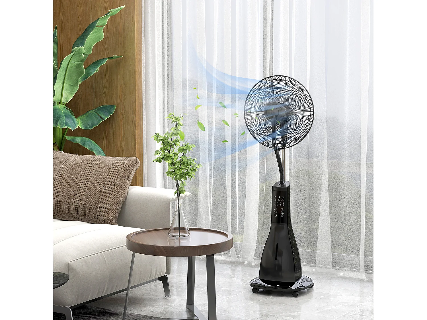 Ventilatore nebulizzatore con serbatoio 3l a 3 modalità e 3 velocità