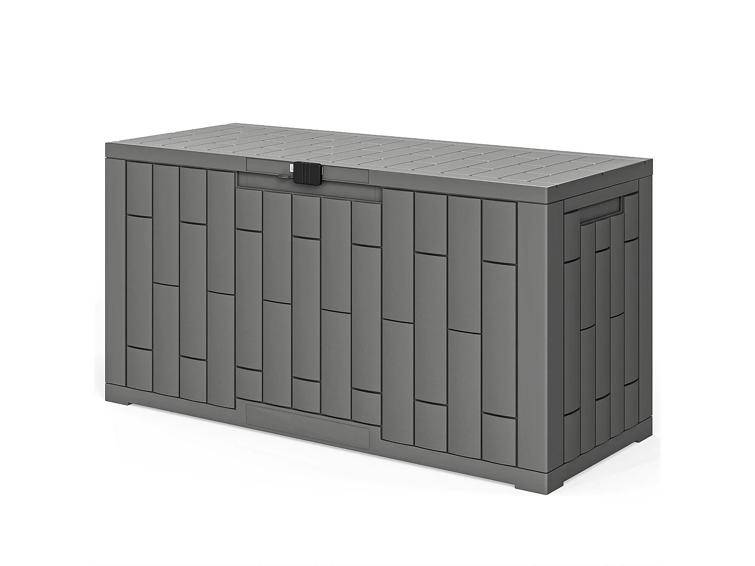 Baule da giardino 227l 106.5x43x54.5 cm grigio