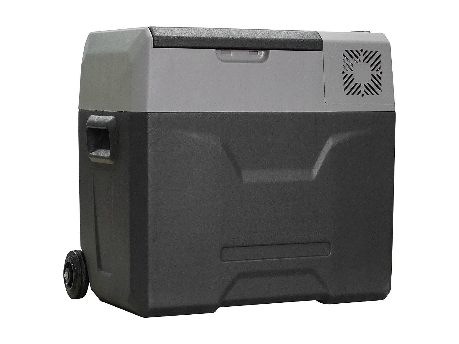 Frigo per auto da 50l con pannello touch e 2 rotelle grigio