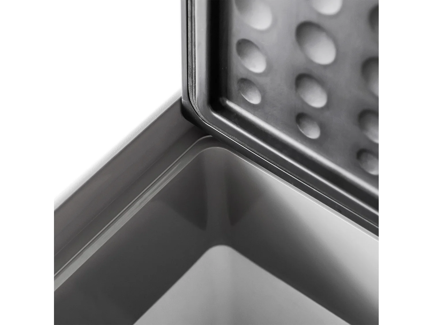 Frigo per auto da 50l con pannello touch e 2 rotelle grigio