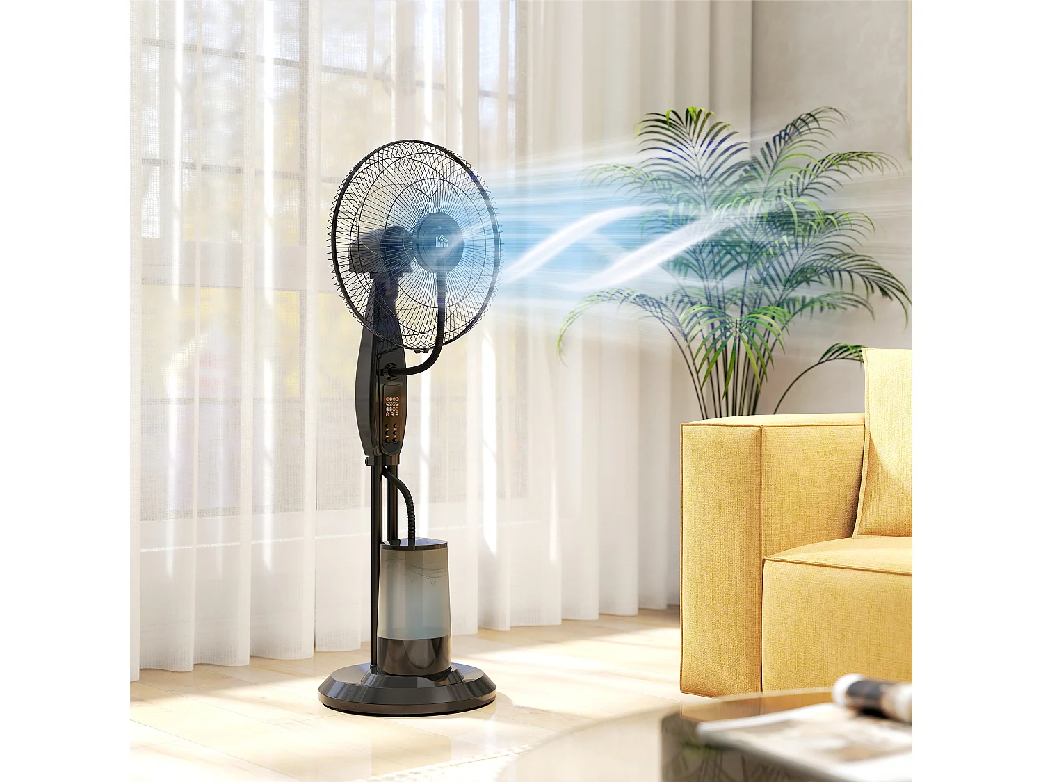 Ventilatore nebulizzatore serbatoio 3.2l 3 modalità e 3 velocità
