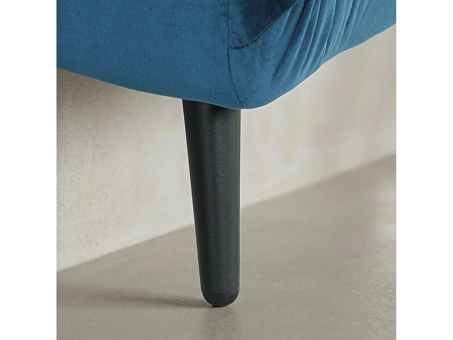 Poltrona letto pieghevole tre in uno in tessuto blu