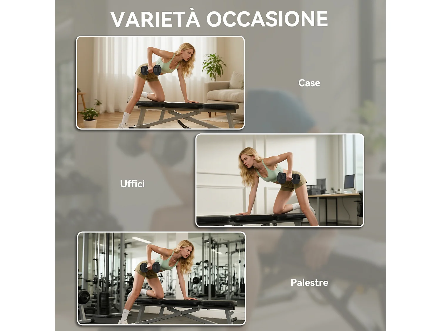 Set di manubri palestra da 2x17.5 kg con impugnatura antiscivolo nero
