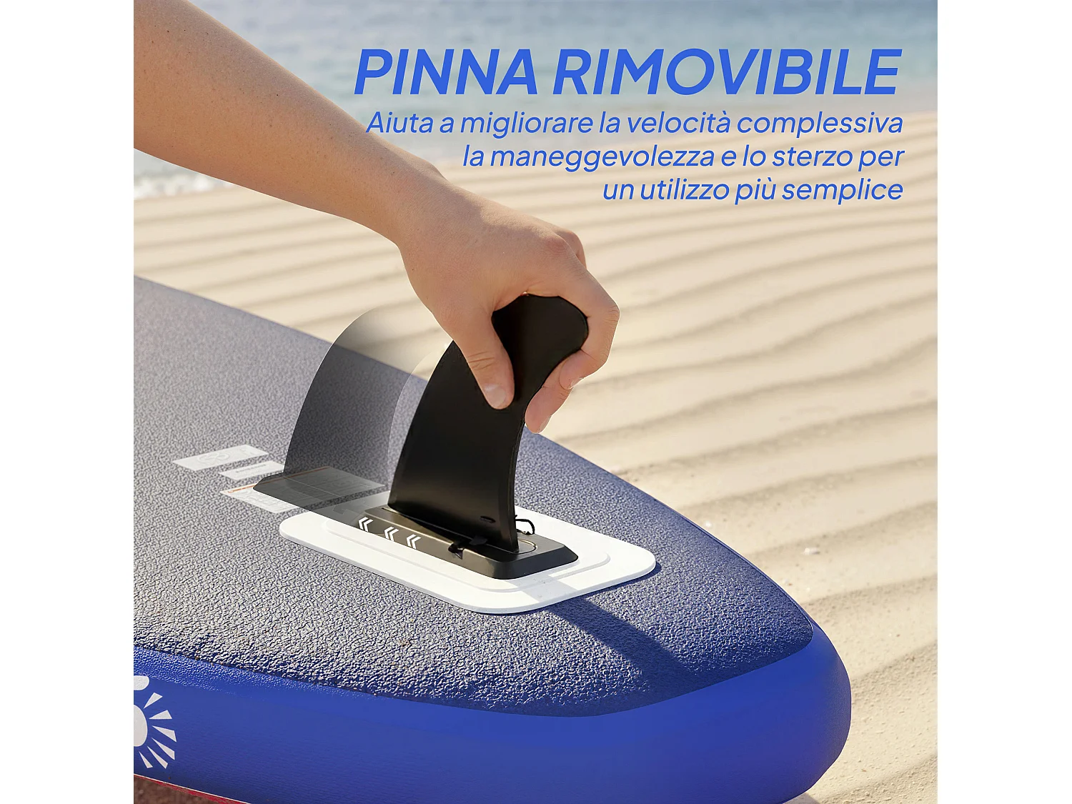 Sup gonfiabile con accessori 305x89x15 cm multicolore