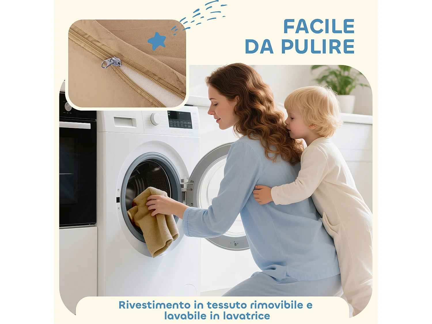 Set 8 costruzioni morbide per bambini 0-3 anni in velluto e schiuma pu