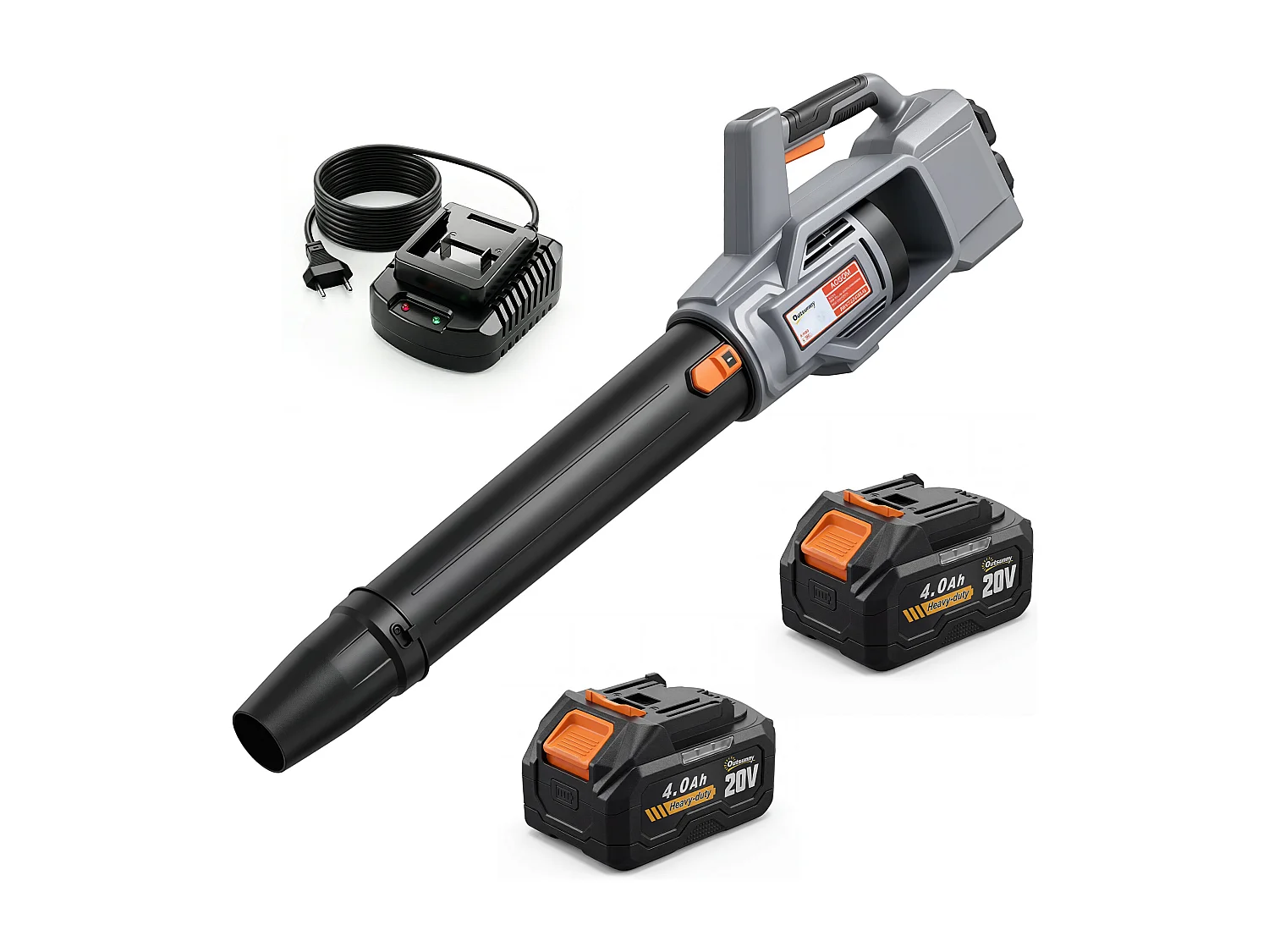 Soffiatore per foglie cordless 36v plastica verde