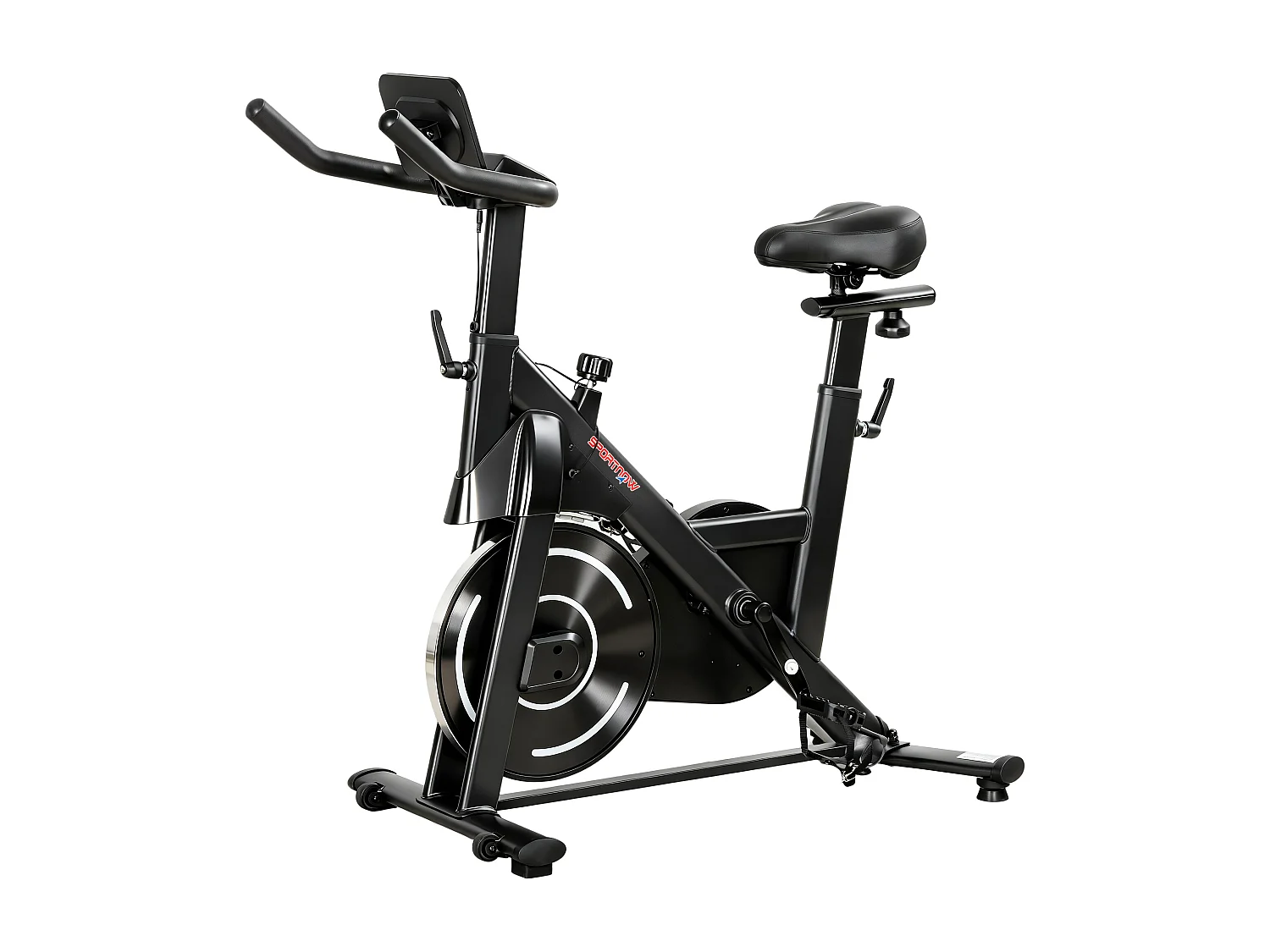 Cyclette magnetica regolabile con display lcd nero