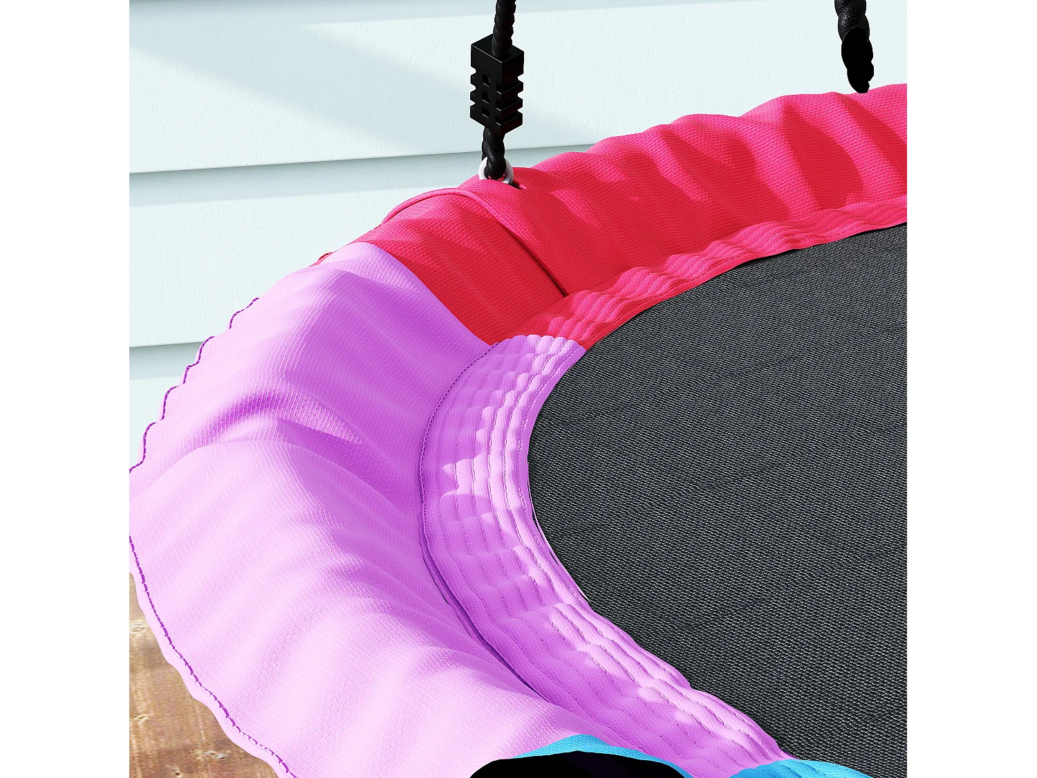 Altalena nido per bambini 100x100x180 cm multicolore