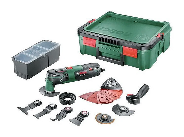Bosch PMF 250 CES Multifunctioneel Gereedschap met 20 Accessoires SystemBox - Veelzijdig en Krachtig