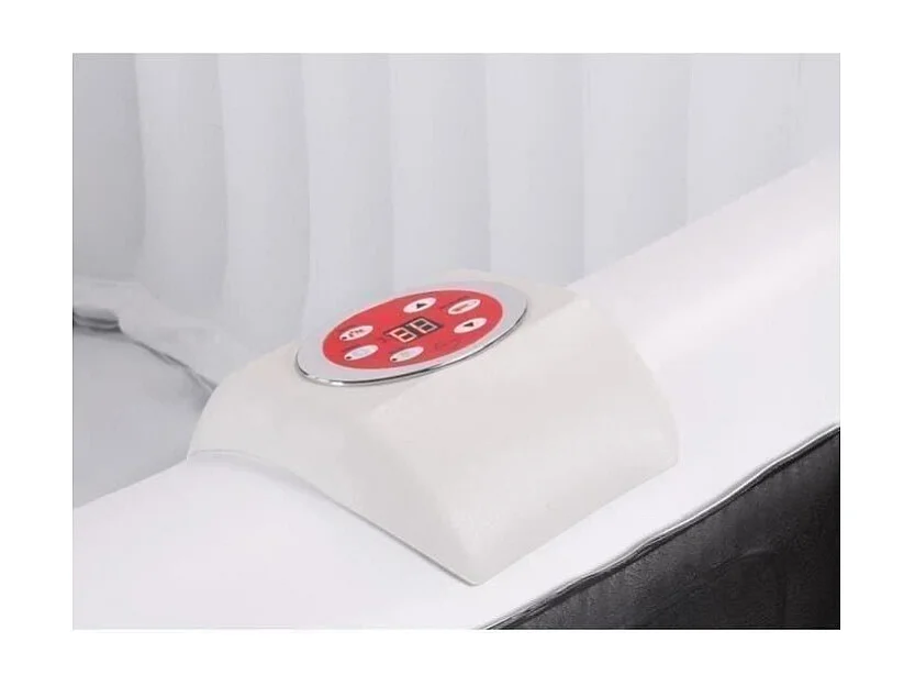 Spa Inflável Quadrado para 6 Pessoas 130 Micro Jatos Preto 185 x 185 x 65 cm