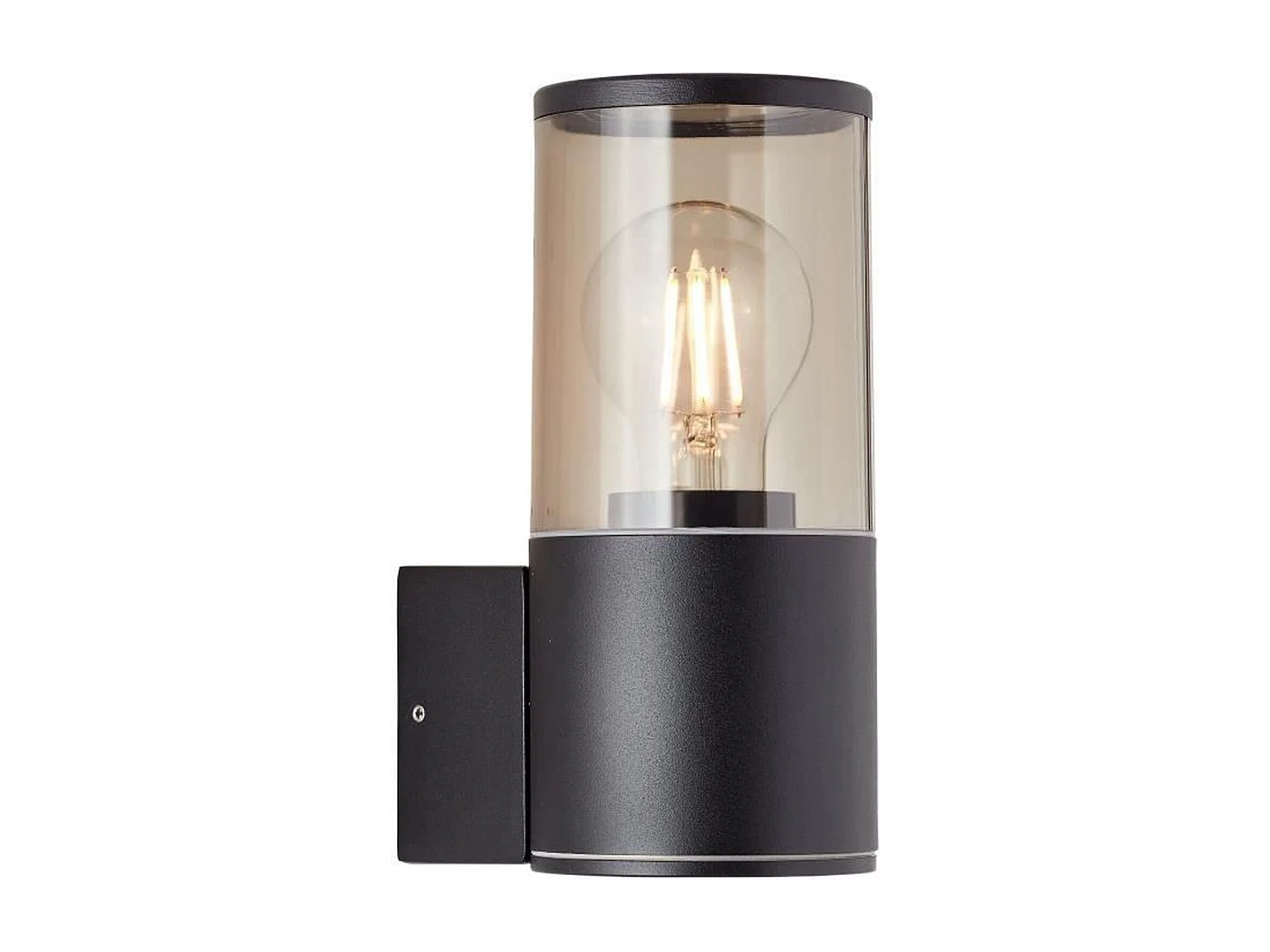 Außenwandleuchte SERGIORO von BRILLIANT, Aluminium/Kunststoff, Mattschwarz, E27 20W, IP44
