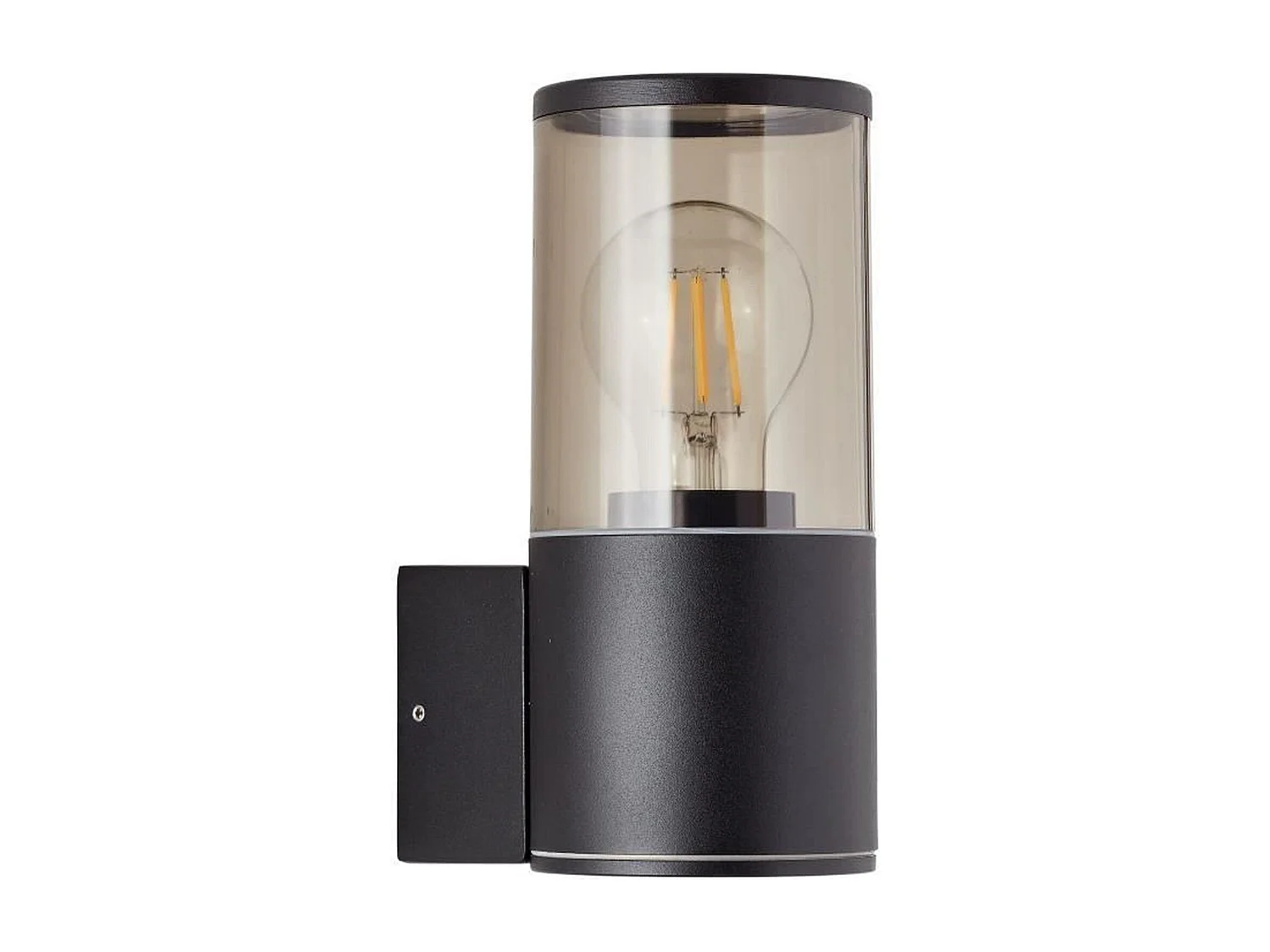 Außenwandleuchte SERGIORO von BRILLIANT, Aluminium/Kunststoff, Mattschwarz, E27 20W, IP44