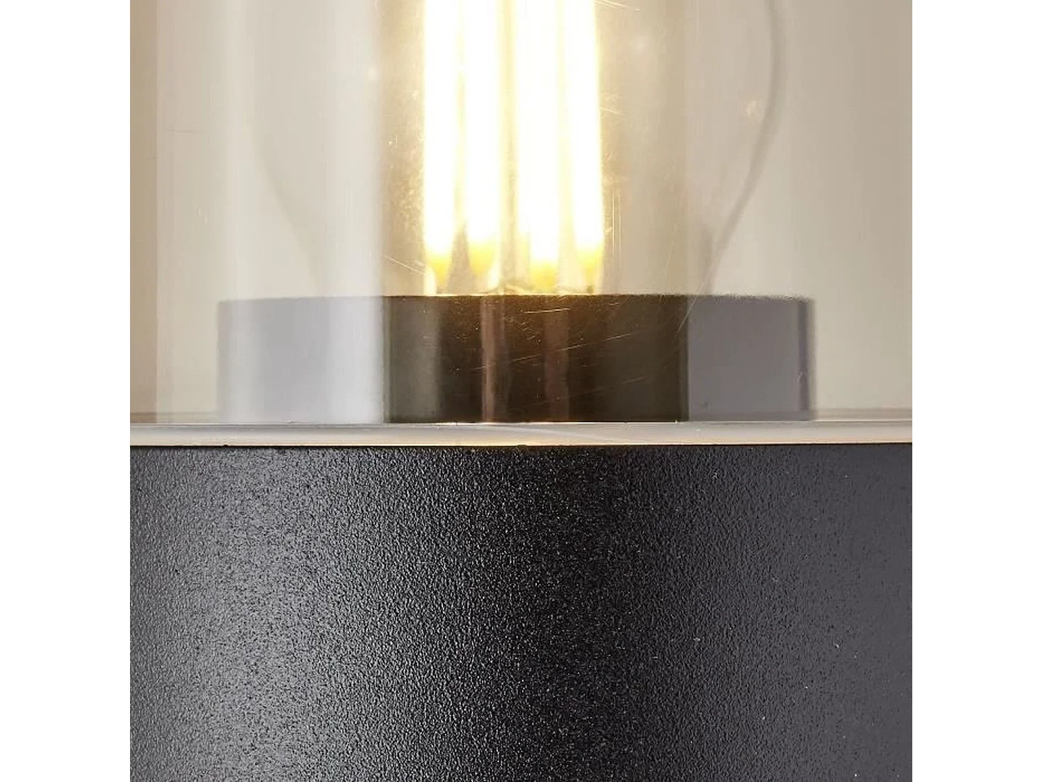 Außenwandleuchte SERGIORO von BRILLIANT, Aluminium/Kunststoff, Mattschwarz, E27 20W, IP44