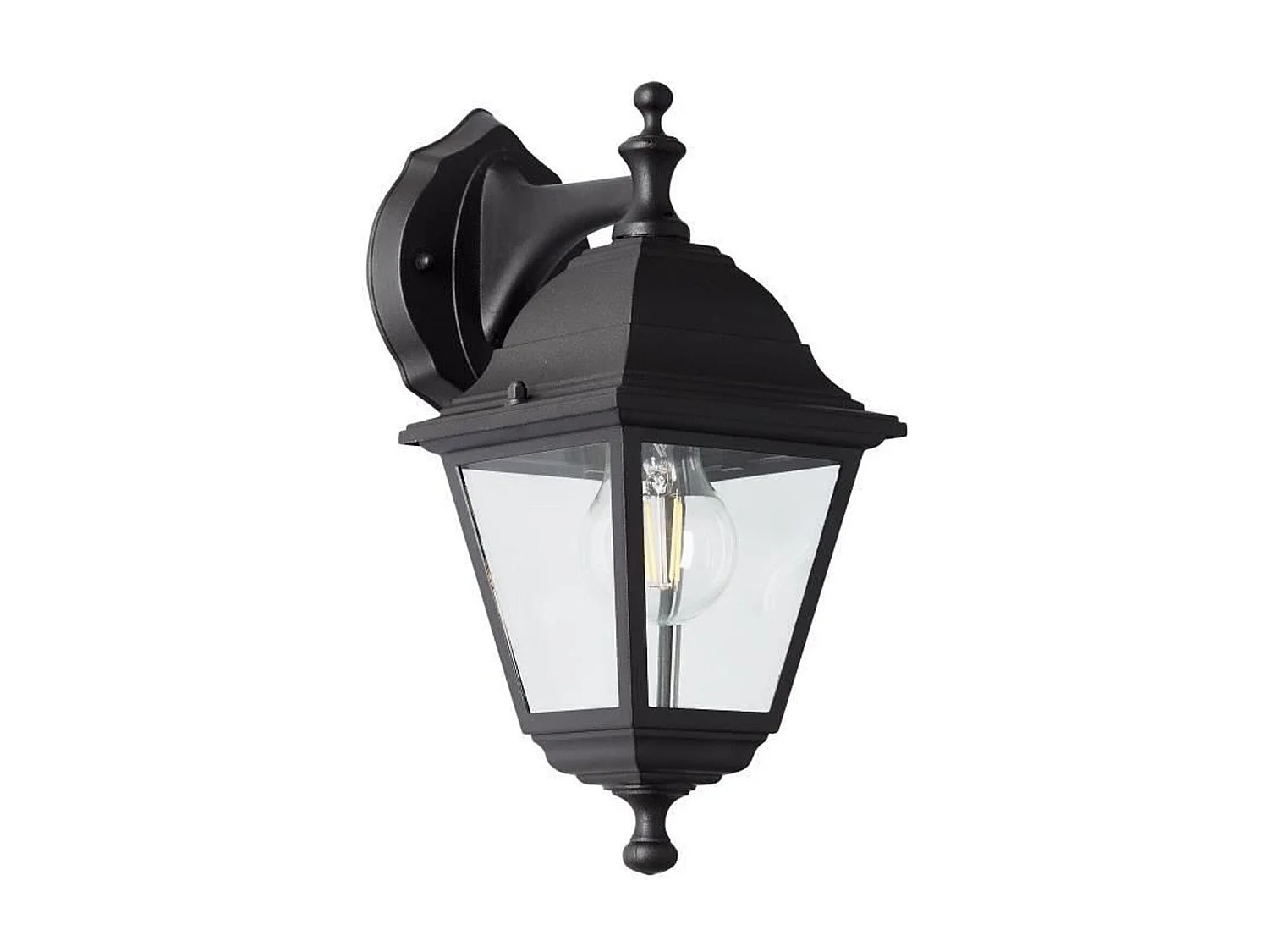 Applique extérieure descendante - BRILLIANT - NISSIE noir - E27 1x60W