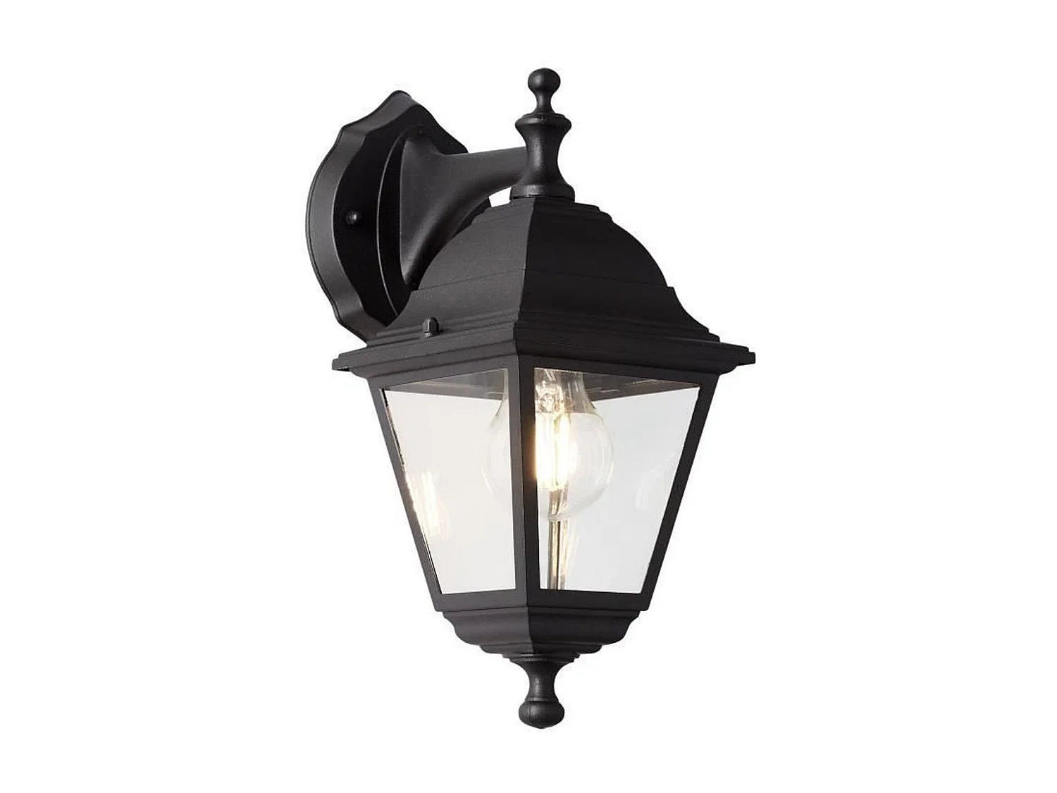 Applique extérieure descendante - BRILLIANT - NISSIE noir - E27 1x60W