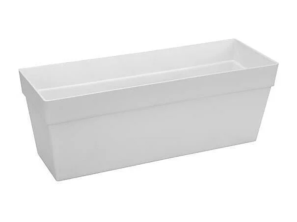 Skrzynka na Kwiaty do Balkonu ELHO Loft Urban - 50 cm - Biały, Kompozyt, Gładkie Wykończenie