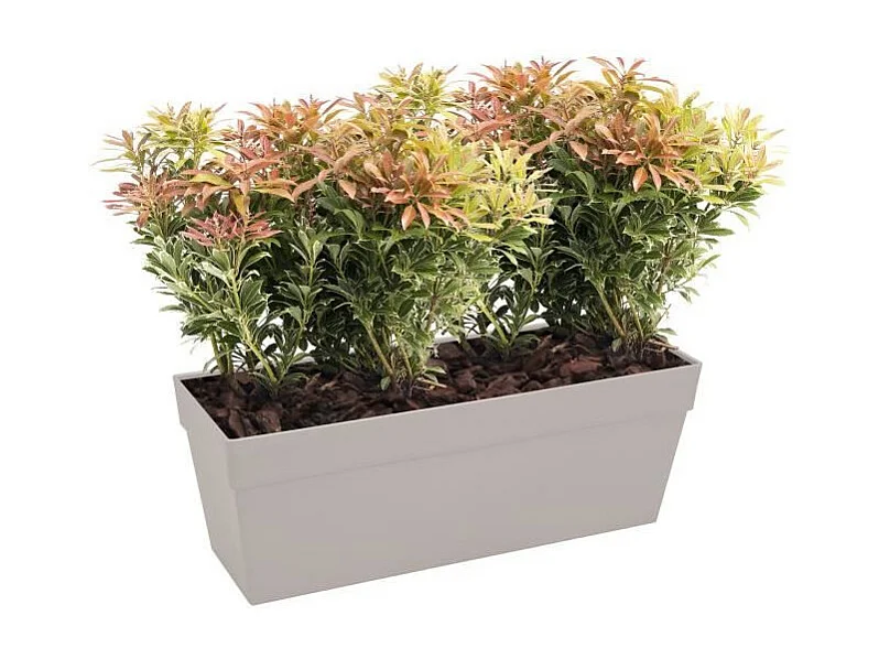 Skrzynka na Kwiaty do Balkonu ELHO Loft Urban - 50 cm - Biały, Kompozyt, Gładkie Wykończenie