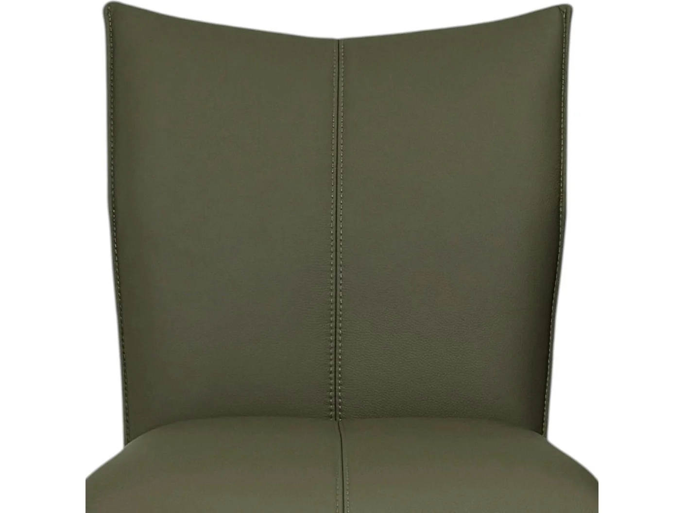Chaise pivotante en cuir vert foncé (lot de 2) LOMBARDIE