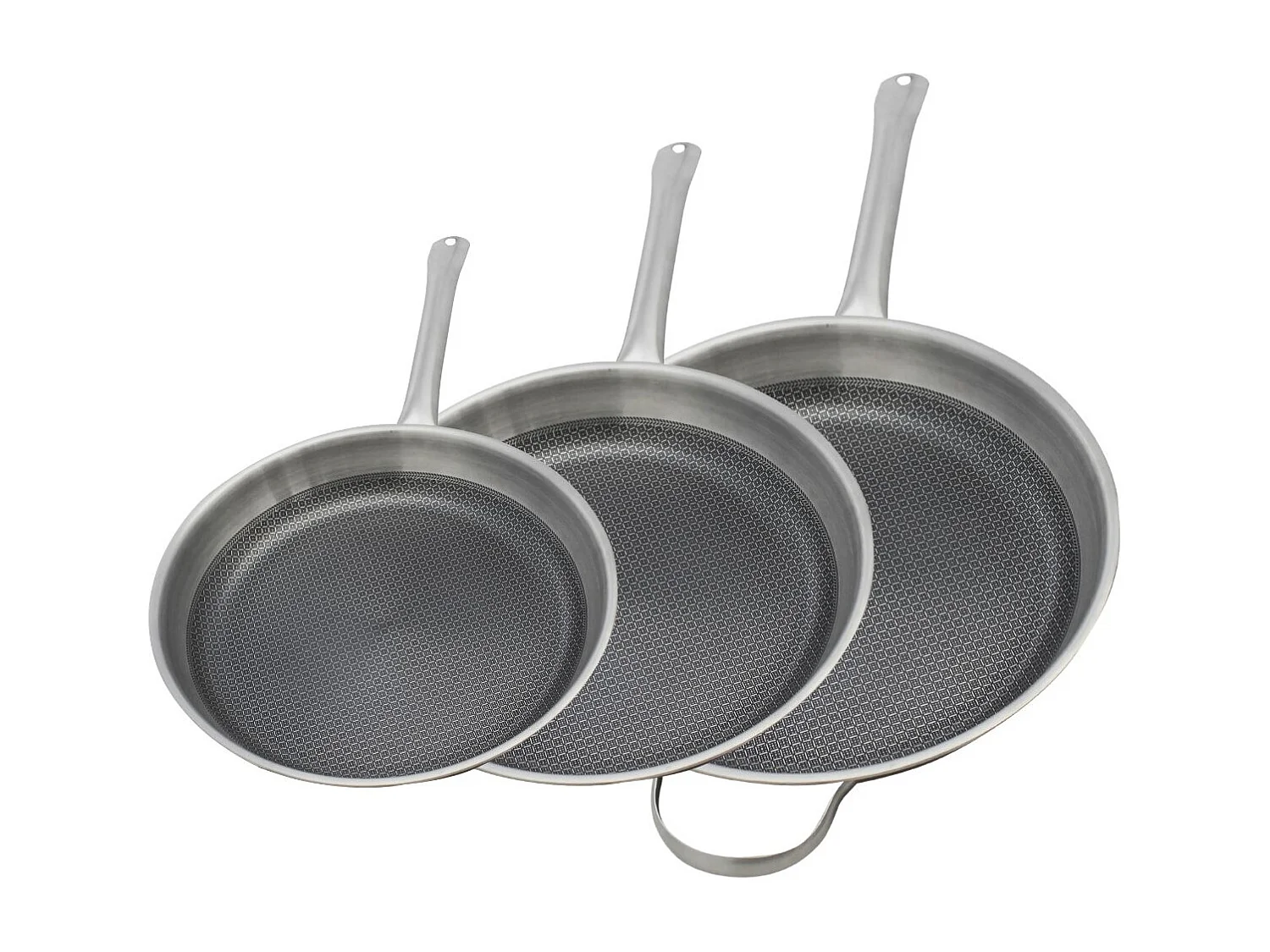 Lot de 3 Poêles Elo Relief Solutions 24, 28 et 32 cm sans PFAS