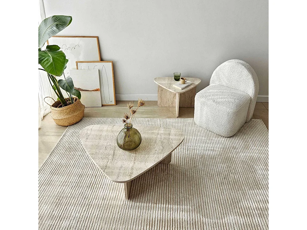 Set moderner Couchtische aus Melamin Pavel - Weiß