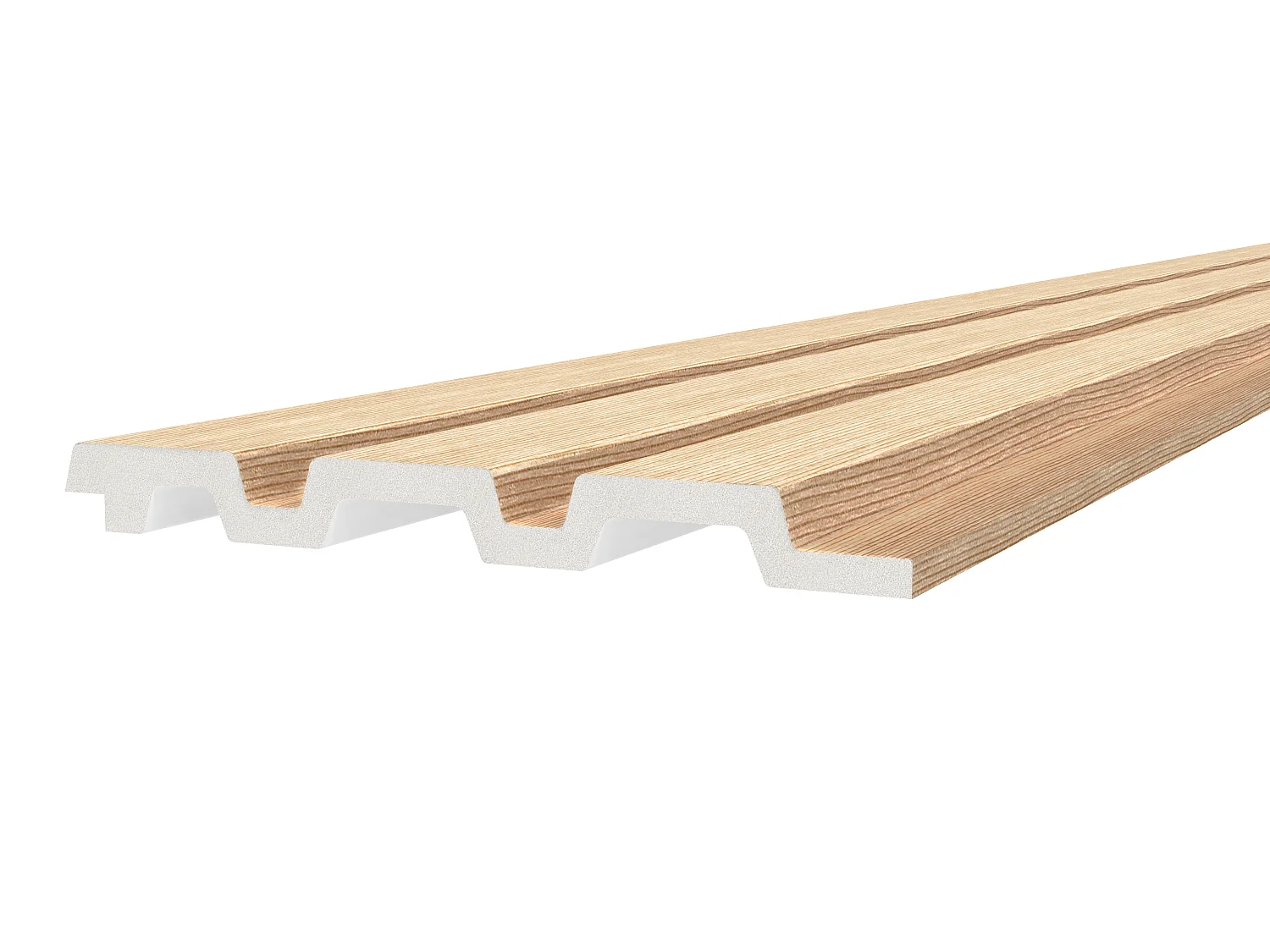 Panneau mural 3D effet strié - Finition bois - Pack de 3,12 m² - Lot de 10 pièces - GALUVA