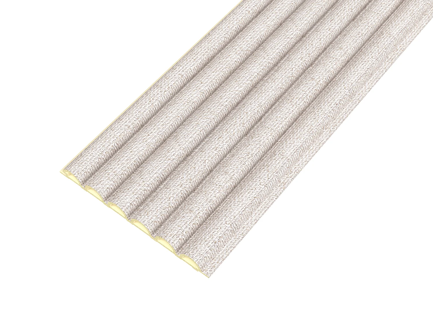 Panneau mural 3D effet tissu ondulé beige - Pack de 1,52 m² - Lot de 8 pièces - TUTIBO