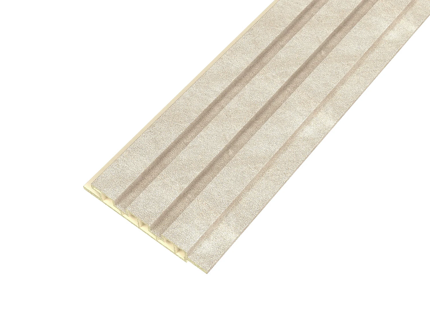 Panneau mural 3D effet strié - Finition pierre beige - Pack de 3,38 m² - Lot de 10 pièces - BELAVU