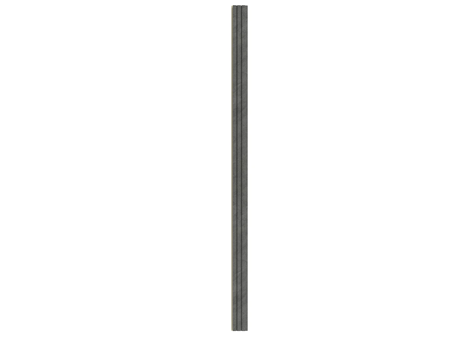 Panneau mural 3D effet strié - Finition pierre gris anthracite - Pack de 3,38 m² - Lot de 10 pièces - BELAVU