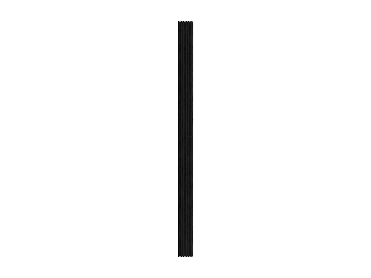 Panneau mural 3D effet strié - Finition bois noir -  Pack de 3,57 m² - Lot de 8 pièces - TALIZU