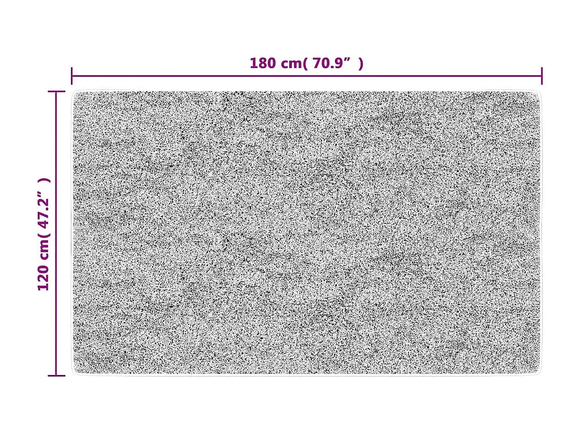 Tapis lavable multicolore 120x180 cm antidérapant