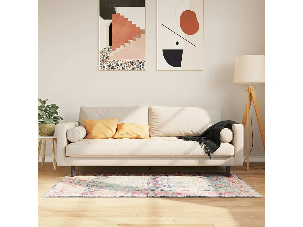 Tapis lavable multicolore 80x150 cm antidérapant