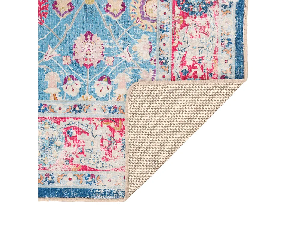 Tapis lavable multicolore 80x150 cm antidérapant