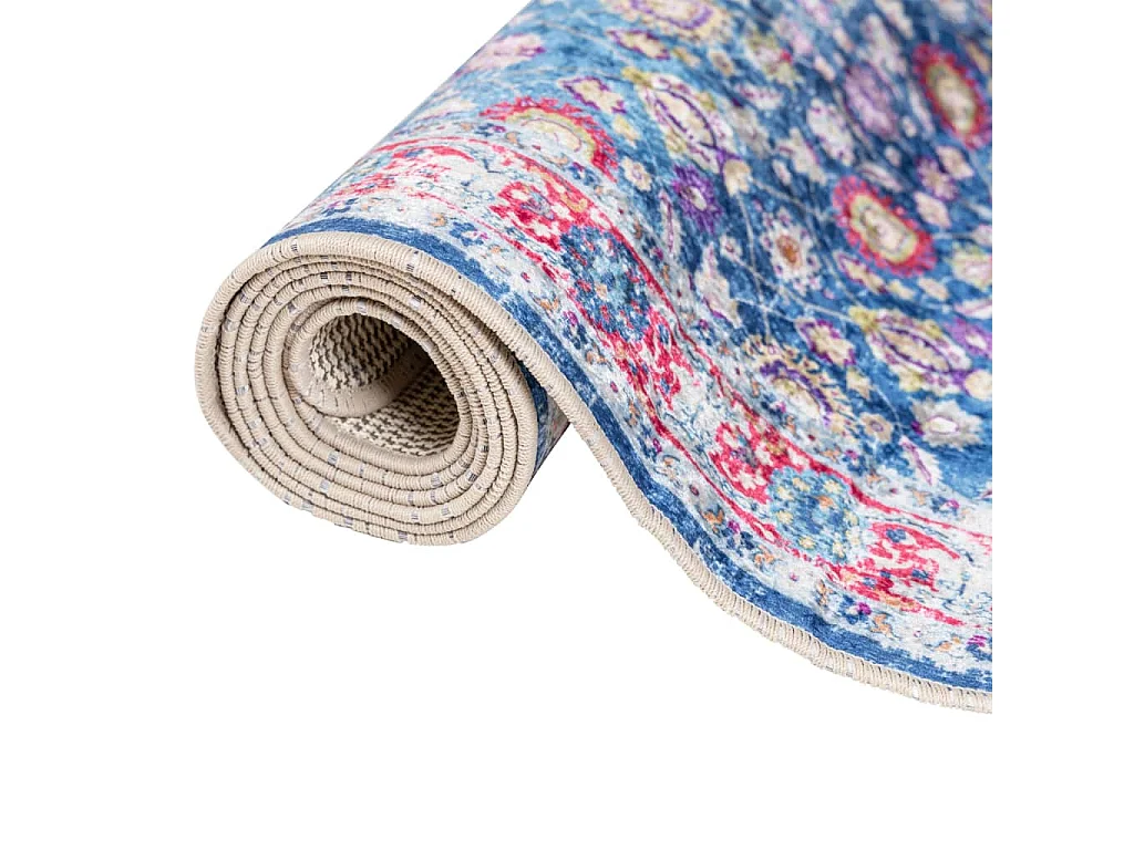 Tapis lavable multicolore 80x150 cm antidérapant