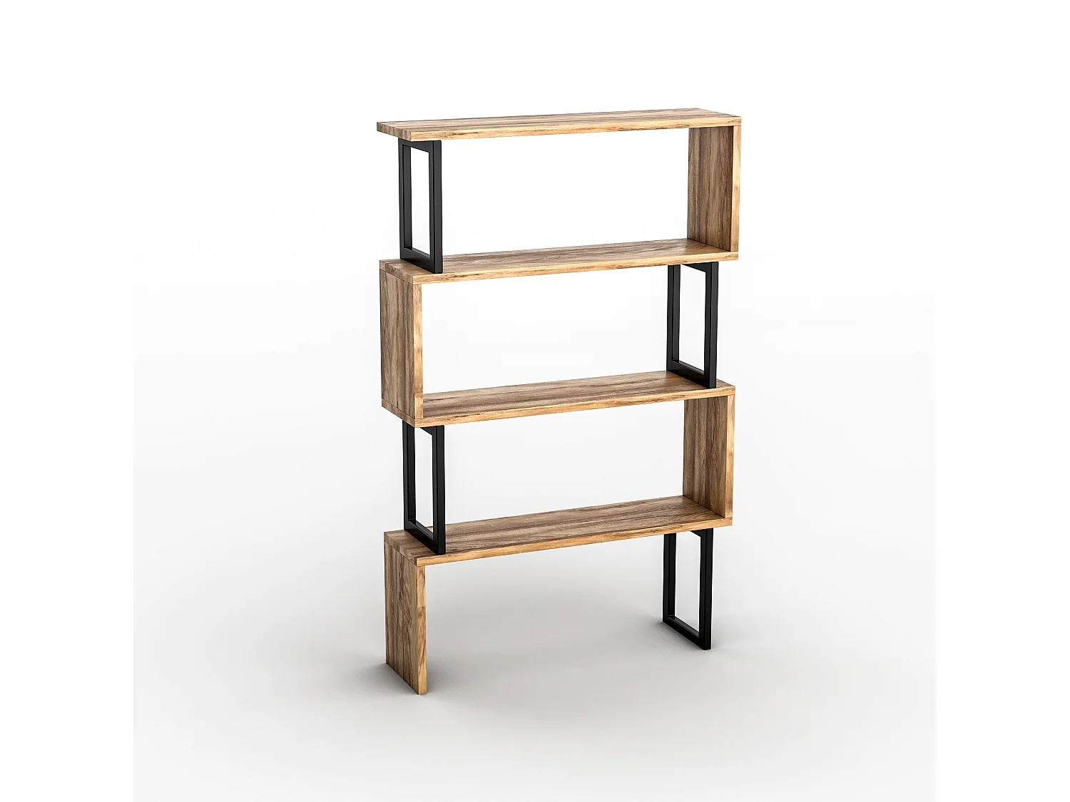 "Ceylan Holzbücherregal - 80 x 22 x 128 cm - Walnuss - 4.0 Regale"