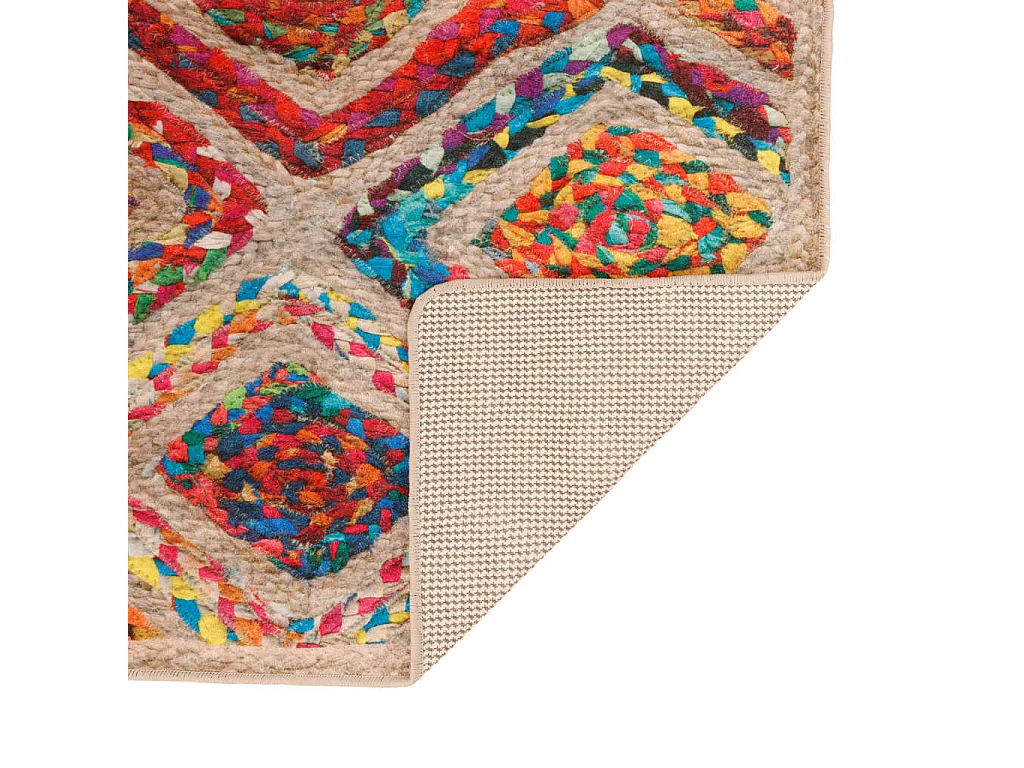 Tapis lavable multicolore 120x180 cm antidérapant