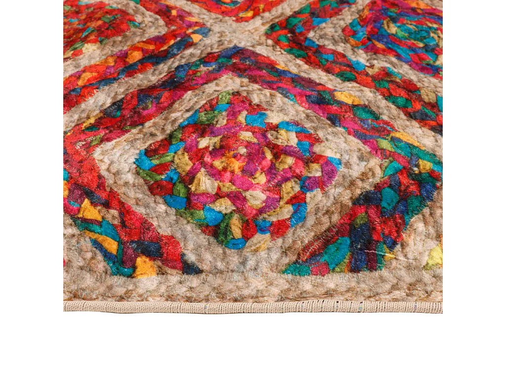 Tapis lavable multicolore 120x180 cm antidérapant