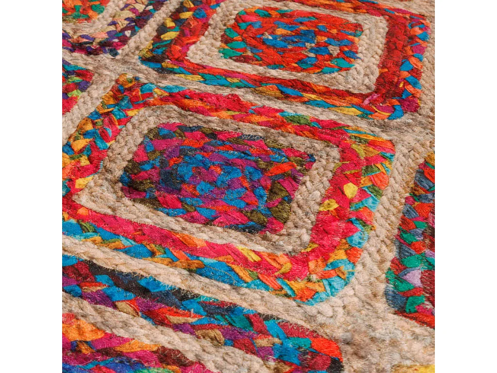 Tapis lavable multicolore 120x180 cm antidérapant