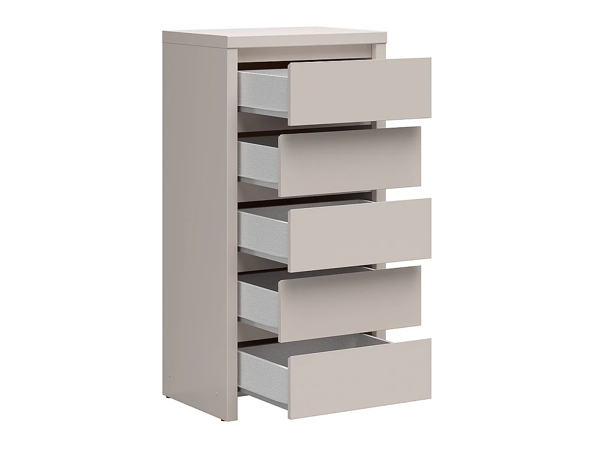 Chiffonnier 5 tiroirs Soren Cachemire