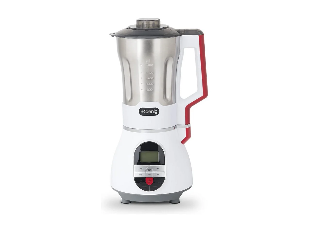 H.Koenig Blender met Verwarming 1,7L 900W - MXC36 met 3 Snelheden + Puls + Kookprogramma's