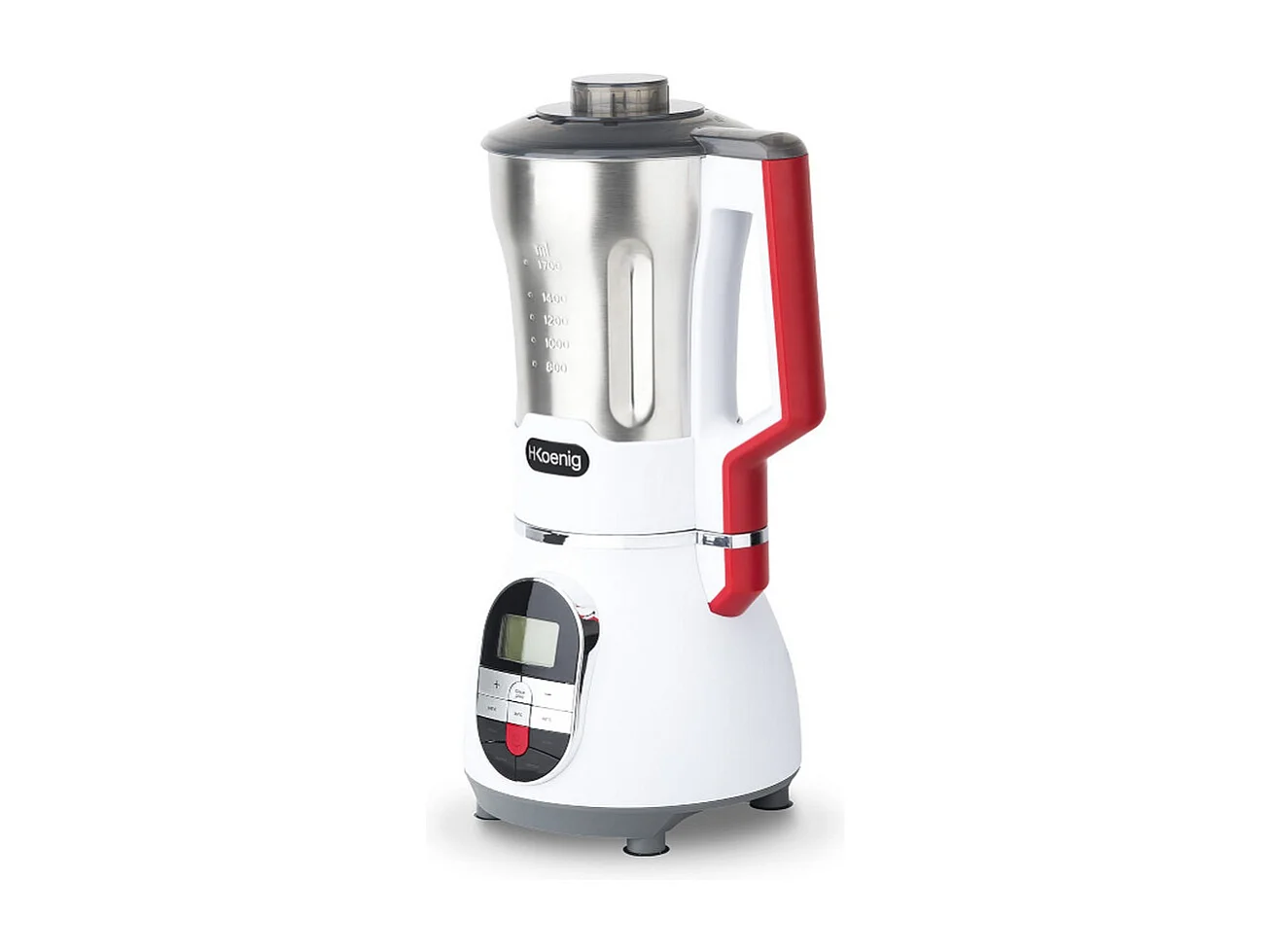 H.Koenig Blender met Verwarming 1,7L 900W - MXC36 met 3 Snelheden + Puls + Kookprogramma's